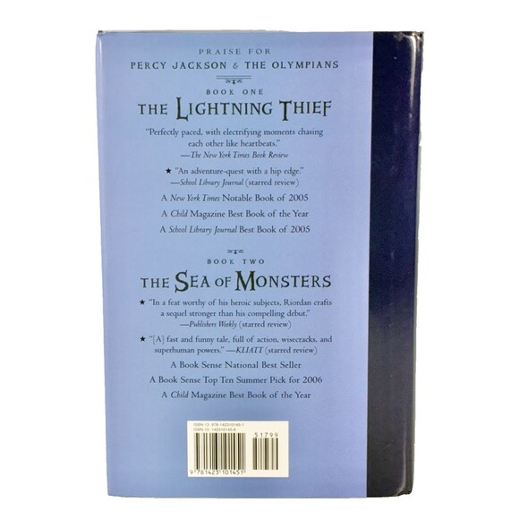 The Titan's Curse By Rick Riordan 2007 First Edition/Print Hardback Book - Picture 2 of 8